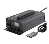 Lzyjck Chargeur De Batterie pour Chariot Élévateur 12 V/24 V/36 V/48 V/60 V/72 V avec Prise Anderson 120 A/175 A/350 A pour Voiturette De Golf Et Chariot Élévateur,48v 20a Black,120A