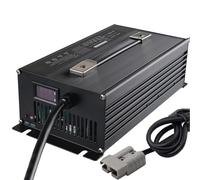 Lzyjck Chargeur de Batterie pour Chariot élévateur 12 V/24 V/36 V/48 V/60 V/72 V Chargeurs de Batterie Plomb-Acide avec Prise Anderson,60v 20a Black,175A Anderson