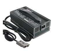 Lzyjck Chargeur De Batterie pour Chariot Élévateur 900 W, Chargeurs Plomb-Acide 12 V/24 V/36 V/48 V/60 V/72 V, avec Écran LCD, Prise Anderson 50 A/120 A/175 A/350 A,36v 20a Black,350A