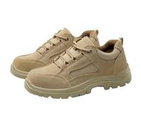 Lzyjck Chaussures à Embout d'acier pour Homme Chaussures de Travail légères Baskets de sécurité Chaussures de sécurité pour l'industrie et la Construction,Sand,Foot Length 26.5cm