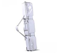 Lzyjck Housse De Ski À roulettes pour Le Transport Aérien, Sac De Snowboard À roulettes Étanche pour Le Transport, Le Rangement Et Le Transport De Votre Équipement De Snowboard/Ski,Blanc