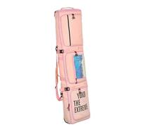 Lzyjck Housse De Ski À roulettes, Sac De Snowboard Imperméable À roulettes, Sacs À Chaussures De Ski Rembourrés Et Résistants, pour Les Voyages en Avion, 150 cm (Extensible Jusqu'à 165 cm),Rose