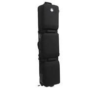 Lzyjck Housse De Ski Double À roulettes, Housse De Snowboard Étanche À roulettes, Idéale pour Les Voyages en Avion, Pouvant Contenir Un Ski Ou Deux Paires De Skis,Noir