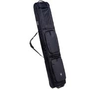 Lzyjck Housse De Ski Double À roulettes Housse De Snowboard Imperméable Et Rembourrée À roulettes pour Les Voyages en Avion, Convient pour Un Ski Ou Deux Paires De Skis,Noir