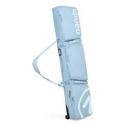Lzyjck Housse de Ski Double à roulettes, Sac de Snowboard étanche à roulettes Extensible de 165 à 177 cm, 3 Poches extérieures rembourrées Convient pour Un Ski ou Deux Paires de Skis,Bleu