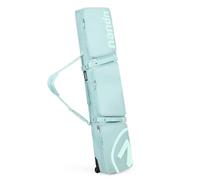 Lzyjck Housse de Ski Double à roulettes, Sac de Snowboard étanche à roulettes Extensible de 165 à 177 cm, 3 Poches extérieures rembourrées Convient pour Un Ski ou Deux Paires de Skis,Vert