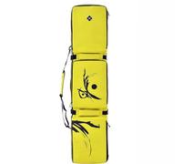 Lzyjck Housse De Snowboard À roulettes Housses De Snowboard À roulettes Housse De Ski Entièrement Rembourrée pour Le Transport Aérien Convient pour Un Ski Ou Deux Paires De Skis,Jaune