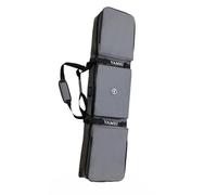 Lzyjck Housse De Snowboard À roulettes Sac À Skis Double À roulettes 3 Poches Extérieures Rembourrées pour Les Voyages en Avion Et en Voiture - Convient À Un Ou Deux Jeux De Skis