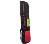 Lzyjck Housse de Snowboard imperméable à roulettes Sac de Snowboard à roulettes Extensible de 160 à 170 cm, Adapté aux Voyages en Avion, Convient pour Un Ski ou Deux Paires de Skis,Rouge