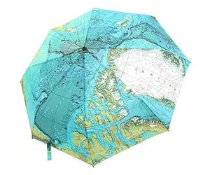LZYMSZ World Map Umbrella Parapluie Automatique Parapluie Pliable Parapluie Parapluie Coupe-Vent/Triple Pliable/Couleur Changeante de l'eau/Parapluie Zèbre en Caoutchouc Noir (World map)