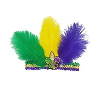 LZYWOD Accessoires de mode Bandeau Brésil Paon Coiffe Cheveux Coiffe Halloween Pour Adultes E9D4 Carni Bandeau Enfants Et