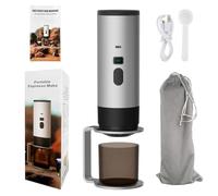 LZYWOD Cafetière expresso portable pour voyage, 15 bars, mini machine à expresso de voiture, affichage LED, auto-chauffante, électrique 3 en 1 avec