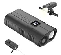 LZYWOD Caméra frontale 2 en 1 1080p HD étanche pour vélo avec batterie large angle 5000 mAh, 150° et lumière