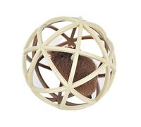LZYWOD Jouet pour animal de compagnie - Balle creuse avec souris en peluche avec son - Fournitures éducatives pour chiens, chatons et chats - Balle pour animal domestique - Bâtons d'anniversaire en