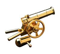 LZYWOD Mini canon, modèle d'artillerie de bureau, mini canon en acier inoxydable, décorations militaires, collection de modèles de bureau