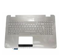 LZZSEOZ Clavier rétroéclairé avec Repose-Poignet pour ASUS N551JK, N551JM et N551VW, Coque argentée (US, Latin, UK, Britannique, Euro)(UK Backlight)