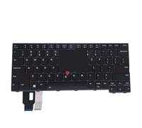 LZZSEOZ Clavier rétroéclairé LA US FR pour Lenovo pour ThinkPad T14 L14 P14S GEN 3 21AH 21AJ USA pour claviers Trackpoint 5N21D67970 CS22FBL-84US(US Backlit)