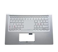LZZSEOZ Clavier rétroéclairé pour Ordinateur Portable ASUS X415DA X415, Coque argentée, C, 90NB0T31-R34LA0