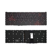 LZZSEOZ Clavier rétroéclairé PT-BR brésilien pour Ordinateur Portable Acer Predator Helios 300 PH315-52 PH317-53, Compatible avec Les Gamers RGB(RU Red Word Backlit)