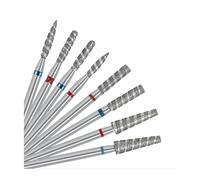 LZZYFPX Haute qualité Mèches à Ongles en Diamant, Foret à cuticules à Flamme Tornado, Coupe-manucure, Fraise rotative, Accessoires de perçage, Moulin de Polissage des Ongles en Spirale Durable(N2)