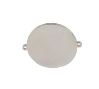 LZZYFPX Lot de 20 disques Ronds en Acier Inoxydable Poli Miroir de 15/20/25 mm, for estampage, connecteurs de Breloques for Bracelets DIY(Steel,25mm)