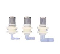 LZZYFPX Raccord coudé en Acier Inoxydable for Aquarium, 20 mm, connecteurs de Drainage for réservoir d'eau, raccord for Tuyau d'arrosage de Jardin(1l2-17.5mm)