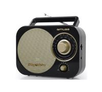 Muse Radio portable M-055 RB – Analogique FM/MW 88–108 MHz – Noir/Or