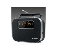 Muse Radio M-081 R – Tuner numérique, double alarme, fixe et nomade – Noir