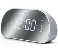 Muse Radio-réveil M-170 CMR – PLL FM – Gris