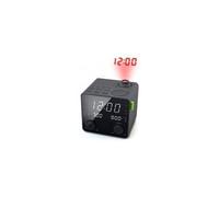 Muse – Radio-réveil M-189 P – Double alarme, Radio FM, USB pour charge, Projection réglable