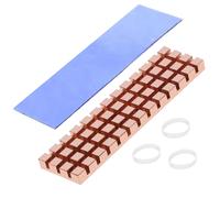 M.2 67x18x6mm Pure Copper Heat Sink with Silicone Thermal Pad Heat Sinks for Cooling SSD 2280 M2 NGFF SSD NVME Laptop.[E921]
