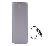 M.2 NGFF 5Gbps High Speed Aluminum Alloy SSD Enclosure with 2-in-1 Cable, Gray (HDD Not Included)