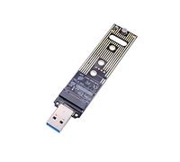 M.2 NVME Adaptateur USB 3.1, M-Key M.2 NVME vers USB Lecteur de cartes USB 3.1 Gen 2 avec puce de pont de 10 Gbps haute performance, compatible avec Samsung 950/960/970 Evo/Pro ou d'autres SSD M.2 avec type PCI-E