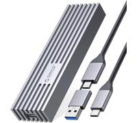 M.2 NVMe Adapter SSD Enclosure,USB3.2 Gen2 10Gbps for M2 PCIe NVMe M-Key/M+B Key SSD 2230/2242/2260/2280 Drive,Aluminum Hard Drive Enclosure with Cooling Vest,UASP-M232