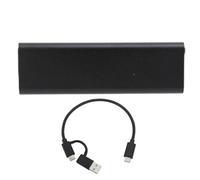 M.2 NVME PCIE SSD - Boîtier portable en alliage d'aluminium Solid State Drive - Boîtier externe pour ordinateur portable - Téléphone USB 3.2 Gen 2 Type C - Ne contient pas de disque dur (noir)