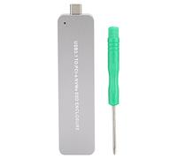 M.2 NVME Portable Metal Silver SSD Boîte Boîte Boîte à boîtier avec instruction de garniture d'accélération UAP pour une vitesse de transmission plus rapide adaptée aux longueurs