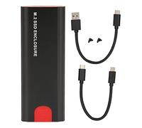 M.2 NVME SSD Enclosure USB-C 10 Gbps Étui du Disque Dur Externe pour PCIe NVME M Key SSD Compatible avec WD Tool Installation Space Gray (Noir)
