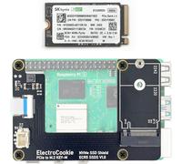 M.2 NVMe SSD Kit for Raspberry Pi 5-Includes PCIe M.2 HAT and 256GB SSD