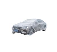 (M 3,8 m x 6 m) Housse de voiture en plastique PE transparent pour automobiles, imperméable, toutes