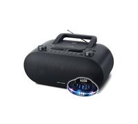 M-35 BT Lecteur CD Bluetooth, Radio FM, Lecteur MP3, USB, Alimentation Secteur et Batterie, Noir - Soucoupe OVNI inclus