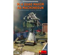 M-4 Quad Maxim Aa Mitrailleuse 1:35 Kit De Modèle En Plastique MINIART