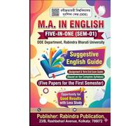 M.A. in English Guide: DDE Department, Rabindra Bharati University