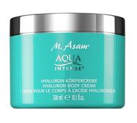 M. Asam AQUA INTENSE Crème corps à l'acide hyaluronique (300ml) - Complexe breveté à l'acide hyaluronique, hydrate, raffermit et adoucit, vegan