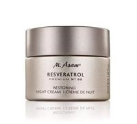 M. Asam RESVERATROL PREMIUM NT50 Crème de nuit régénérante (50 ml) - Effet instantané en une nuit, peau reposée, lissée et rajeunie au réveil, resvératrol et acide hyaluronique réticulé