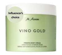 M Asam VINO GOLD Lotion corporelle raffermissante (500 ml) - Soin corporel riche anti-âge pour une peau lisse, améliore la fermeté de la peau, avec aloe vera, caféine, vitamine E & vitamine B3, végan