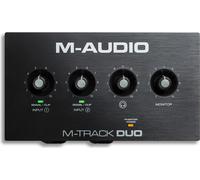 M-AUDIO M-Track Duo USB Audio Interface Crystal Preamplifier 16 bit 48 kHz Black