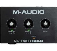 M-Audio M-Track Solo - Interface audio USB pour l'enregistrement, le streaming et le podcasting, avec entrées XLR, ligne et DI, pack logiciel inclus