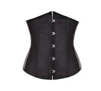 (M,black)Sexy Gothic Underbust Corset And Waist Cincher Bustiers Top Workout Shape Body Belt Lingerie Xxs-6xl