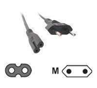 MCL Samar – Cordon secteur MC907-2M CEE 7/16 mâle – IEC 60320 C7 femelle 2 m Noir