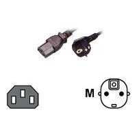 MCL Samar - câble d'alimentation CEE 7/7 pour IEC 60320 C13 - 2 m